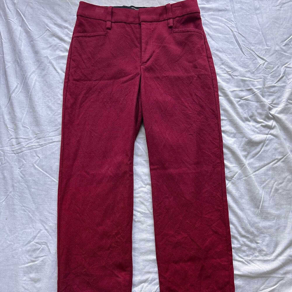 Logan Trouser-Fit Washable Wool-Blend Pant Banana Republic Size 2P